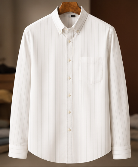 Breeze Linen Full Sleeves Shirt In Snow