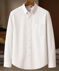 Breeze Linen Full Sleeves Shirt In Snow