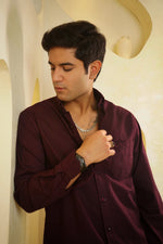 The Essential Oxford - Maroon Shirt