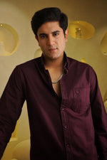 The Essential Oxford - Maroon Shirt
